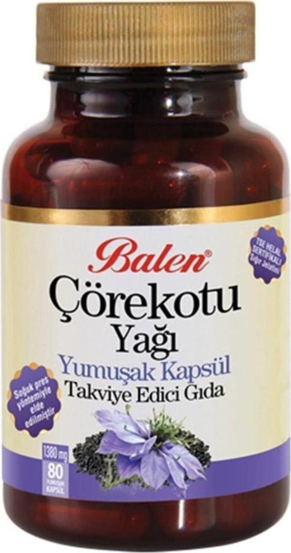Balen Çörekotu Yağı 1380 Mg x80 Yumuşak Kapsül Çörek Otu Yağı Kapsülü - Image 1