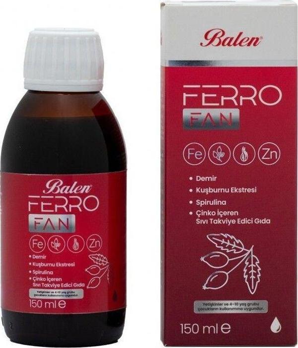 Balen Ferrofan Demir, Kuşburnu Eks.Spirulina Çinko Içeren Şurup - Image 1