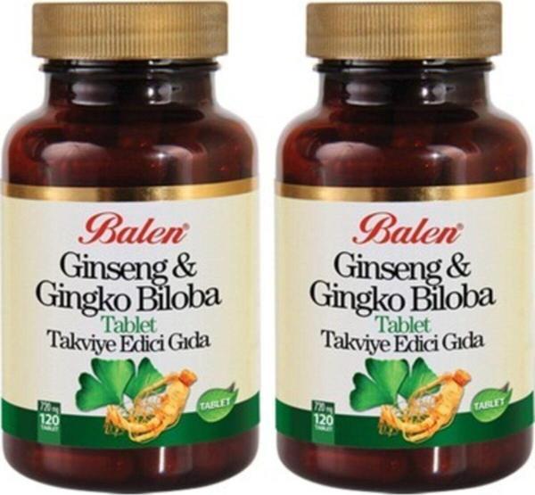Balen Ginseng Ginkgo Biloba Tablet 720Mgx120 2 Adet - Image 1