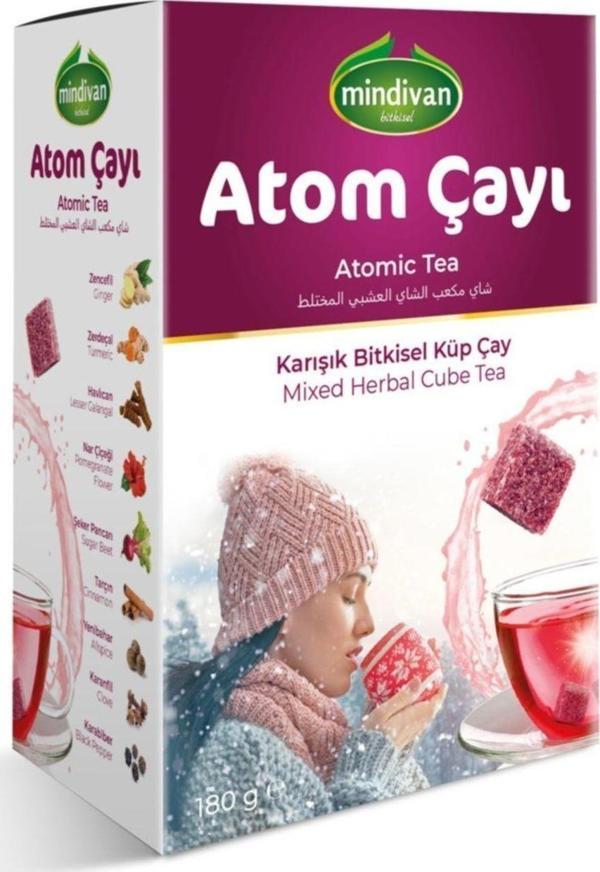 Mindivan Atom Çayı Karışık Bitkisel Küp Çay 180 Gr - Image 1