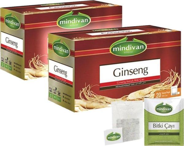 Mindivan Ginseng Çayı 20'Li Bitki Çayı X 2 Adet - Image 1