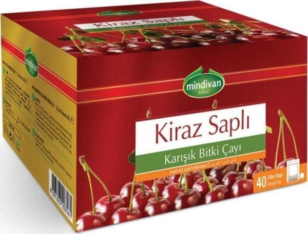 Mindivan Kiraz Saplı Karışık Bitki Çayı (Form) 40'Lı Poşet Çay - Image 1