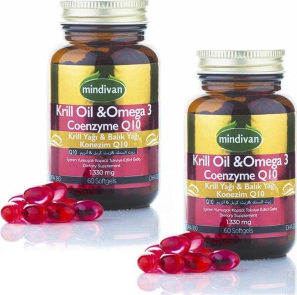 Mindivan Krilloil - Omega 3 - Coenzyme Q10 X 2 Adet - Image 1