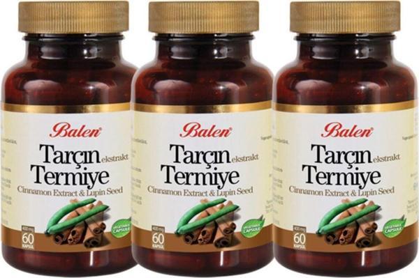 Balen Tarçın Ekstrakt & Termiye 60 Kapsül X 3 Adet - Image 1