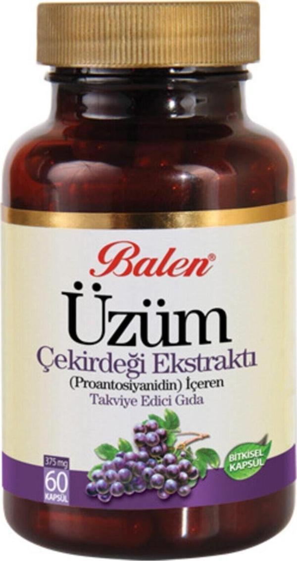 Balen Üzüm Çekirdeği Ekstraktı 60 Kapsül 3 Adet - Image 1