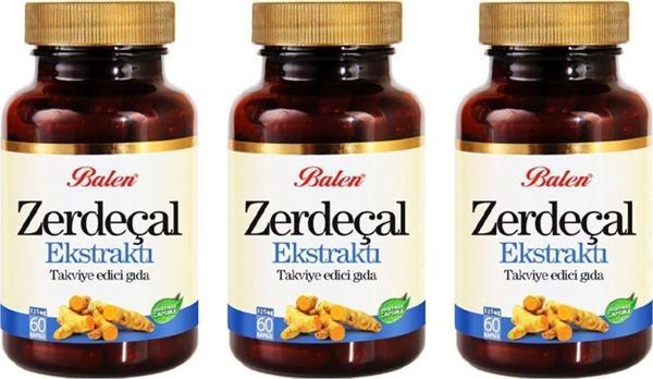 Balen Zerdeçal Ekstraktı 325 Mg 60 Kapsül X 3 Adet - Image 1
