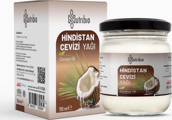 Nutribio Hindistan Cevizi Yağı Soğuk Sıkım 150 Ml - Image 1