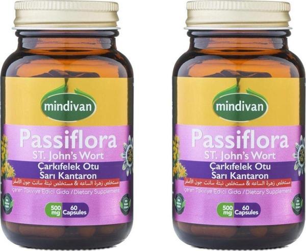 Mindivan Passiflora St. John'S Wort Supplement For Relaxation X2 Piece - Image 1