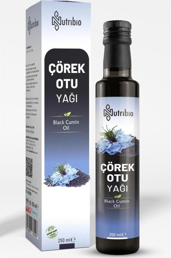 Nutribio Saf Çörekotu Yağı Soğuk Sıkım 250 Ml - Image 1