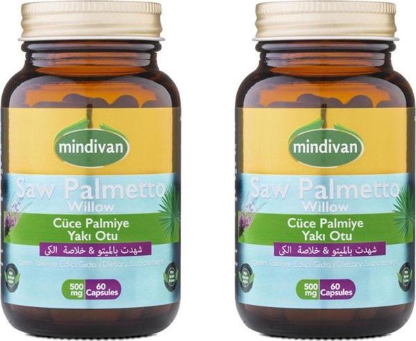 Mindivan Saw Palmetto For Men 500 Mg 60 Capsules X2 Piece - Image 1