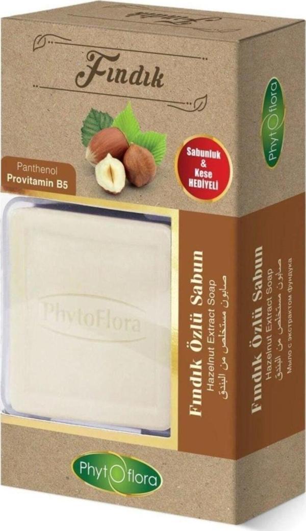 Phytoflora Fındık Özlü Sabun 125 Gr (Kese Ve Sabunluk Hediyeli) - Image 1