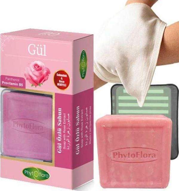 Phytoflora Gül Özlü Sabun 125 Gr (Kese Ve Sabunluk Hediyeli) - Image 1