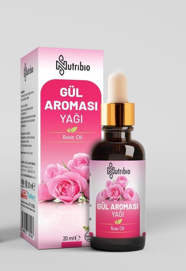 Nutribio %100 Saf Analizli Gül Yağı 20 Ml Gül Aroması - Image 1