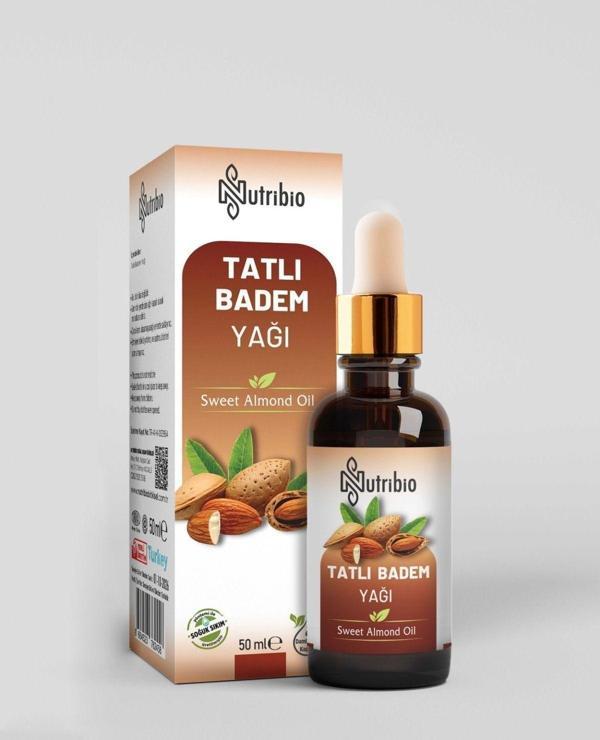 Nutribio %100 Saf Tatlı Badem Yağı 50Ml - Image 1