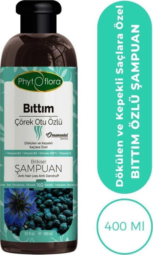 Phytoflora Siftaholsun Tuzsuz Dökülen Ve Kepekli Saçlara Özel Bıttım Özlü Bitkisel Şampuan 400 Ml - Image 1