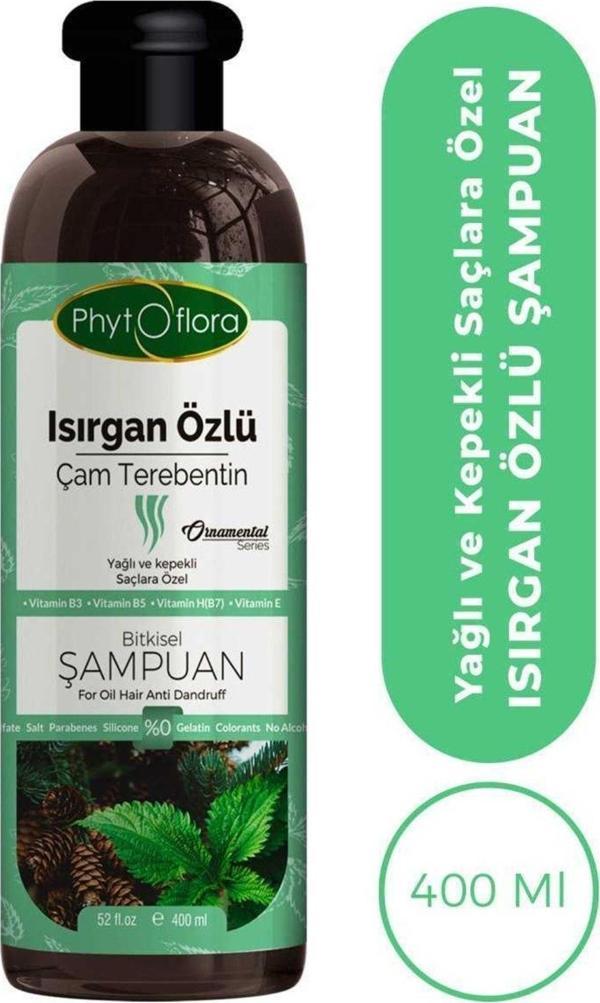 Phytoflora Tuzsuz Yağlı Ve Kepekli Saçlara Özel Isırgan Özlü Bitkisel Şampuan 400 Ml - Image 1