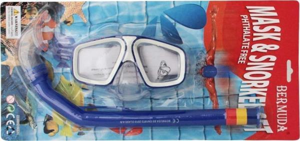 Bermuda Phthalate Free Maske Şnorkel Set MAVİ - Image 1