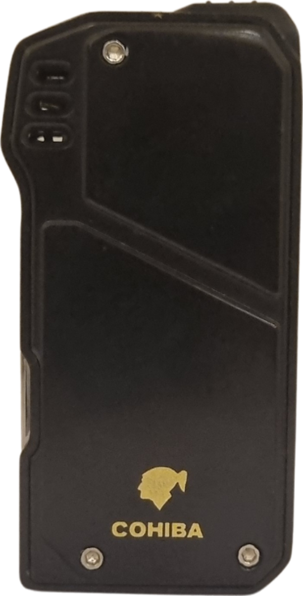 Cohiba Soft Flame Siyah Metal Pipo Çakmağı - Image 1