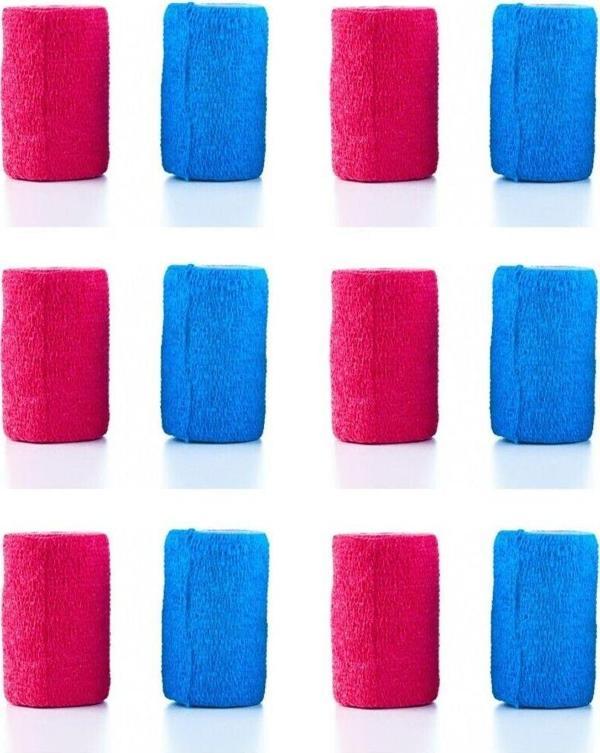 Ekvet Coban Bandajı Kendinden Yapışkanlı Bandaj 10Cm X 4.5 M 12 Adet - Image 1