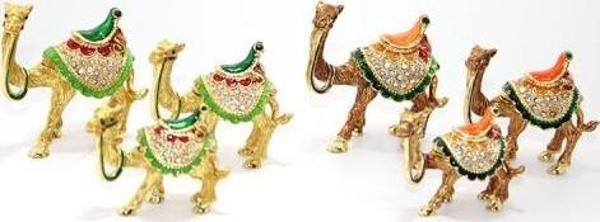 Swarovski Taşlı 3'lü Deve Figürü Model 2 - Image 1