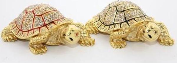 Swarovski Taşlı Kaplumbağa Figürü Model 1 - Image 1