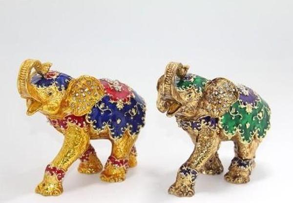 Swarovski Taşlı Tekli Fil Figürü Model 3 - Image 1