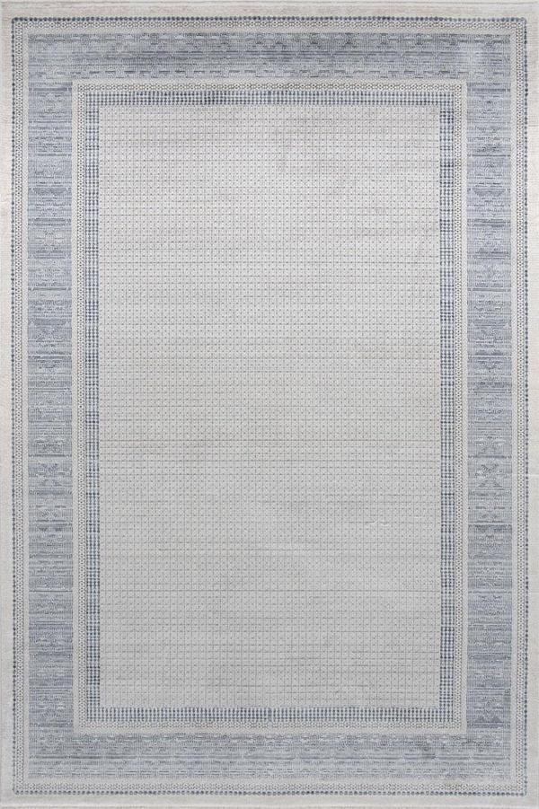 Romans Halı Elit Koleksiyonu Viscon Akrilik Saçaklı Halı 1502 Mavi-Bej - Image 1