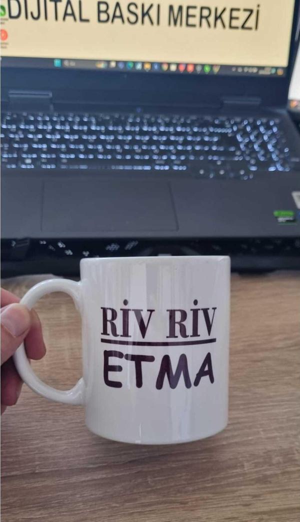Marina Hediyelik Riv Riv Etma Temalı -  Çift Yön Baskılı Kupa Bardak - Image 1