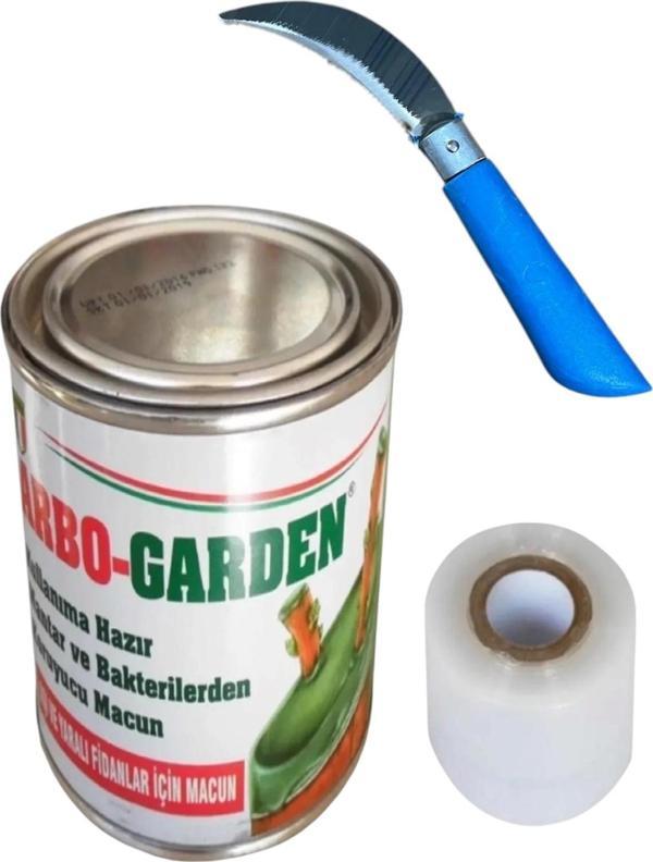 Hazır Aşı Macunu Kullanıma 500 Gr Aşı Testeresi Aşı Bağlama Bandı 4 mm 135 Metre Şeffaf - Image 1