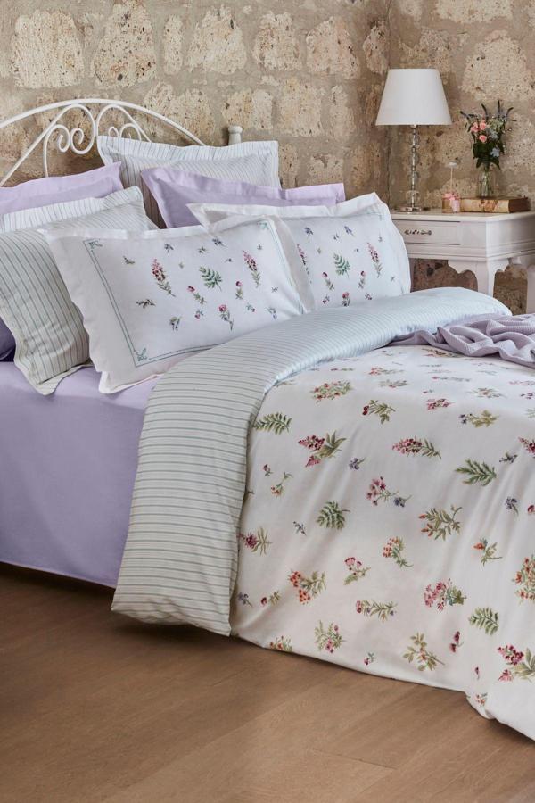 Le Mans Çift Kişilik Percale Nevresim Pike Takımı Lila - Image 1