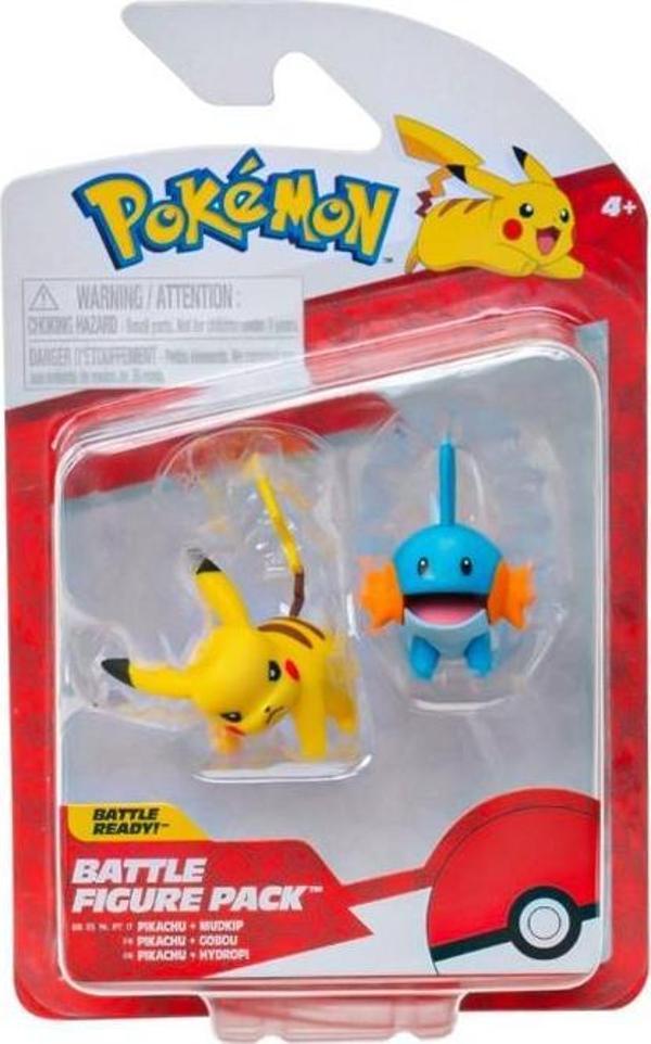 Pokemon Battle Figür Pikachu ve Mudkip PKW3592 - Image 1