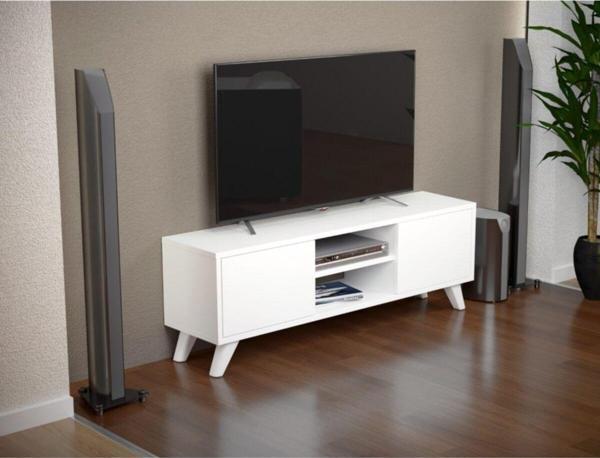 Irmak Mobilya Ece Tv Sehpası & Tv Ünitesi Beyaz - Image 1