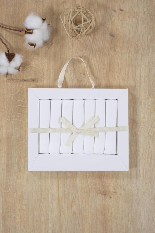 Bebek Ağız Silme Mendili Hastane Çıkışı Natural % 100 Pamuk Kumaş 7 li  STL6874 - Image 1