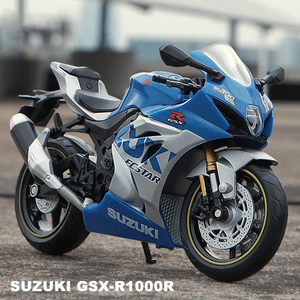 Motorsiklet 1:18 2021 Suzuki GSX-R1000 R Statik Döküm - Image 1
