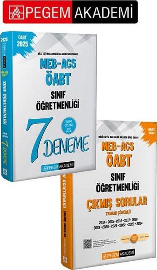 PEGEM AKADEMİ 2025 MEB-AGS-ÖABT Sınıf Öğretmenliği Tamamı Çözümlü Çıkmış Sorular + 2025 MEB-AGS-ÖABT - Pegem Akademi Yayıncılık - Image 1