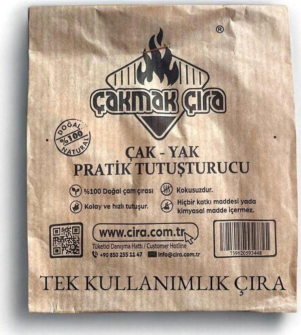 Çakmak Çıra Çakmak Çıra 40 Adet Tek Kullanımlık Doğal Çıra Pratik Tutuşturucu - Mangal, Soba, Şömine, Barbekü - Image 1