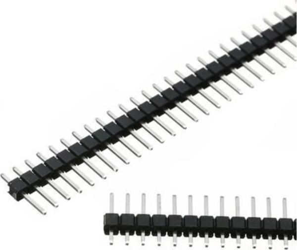 Erkek Header 1x40 Pin Tek Sıra 2.54mm 180 Derece - 5 Adet - Image 1