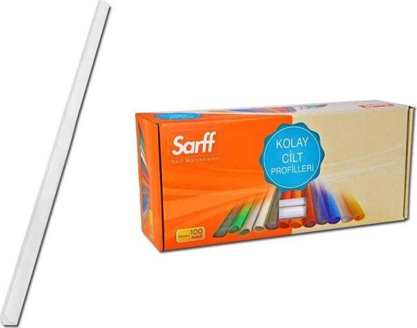 Sarff Sırtlık Oval 10 mm Beyaz 100'lü - Image 1