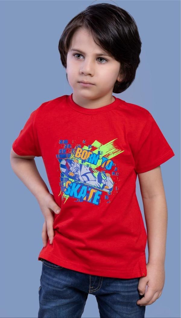 Toontoy Erkek Çocuk Born To Skate Baskılı Tişört - Image 1