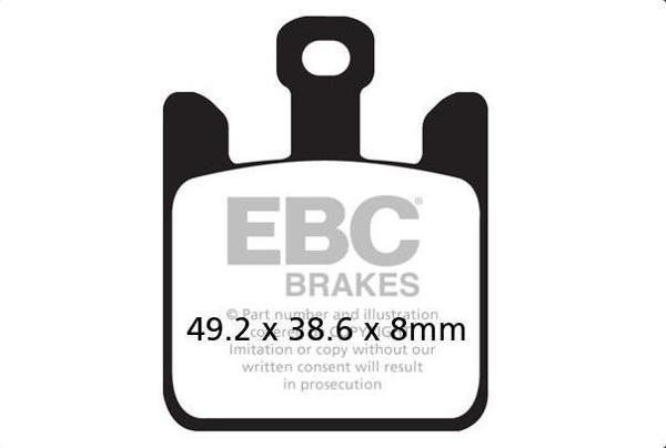 Kawasaki Zx-6r 636 2003 - 2006 Sinterli Ön Fren Balatası Ebc - Image 1