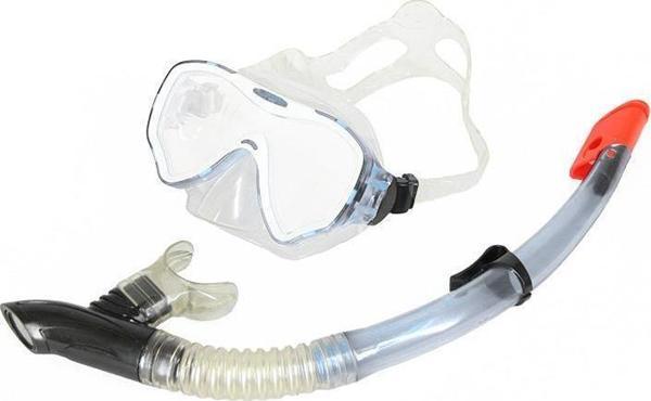 Apnea Ibiza Maske Şnorkel Set Şeffaf/Turkuaz - Image 1