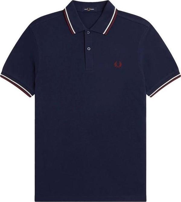 Fred Parry Erkek Lacivert Polo Yaka T-shirt - Image 1