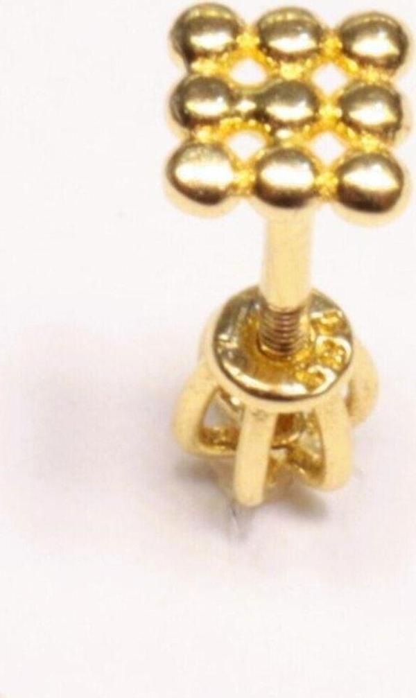 Hakan Güler Kuyumculuk 14 Ayar Altın Piercing Tragus Küpe - Image 1