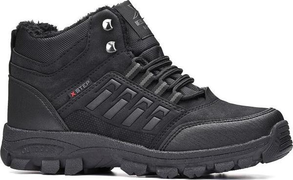İmershoes Günlük Siyah Erkek Bot Kürklü Fermuarlı ve Bağcıklı Burun Topuk Koruma 36-47 Numara x5-x6 - Image 1