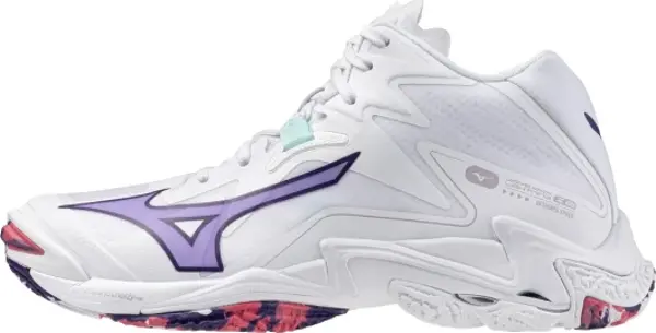 Wave Lightning Z8 MID Kadın Voleybol Ayakkabısı Beyaz / Mavi - Image 1
