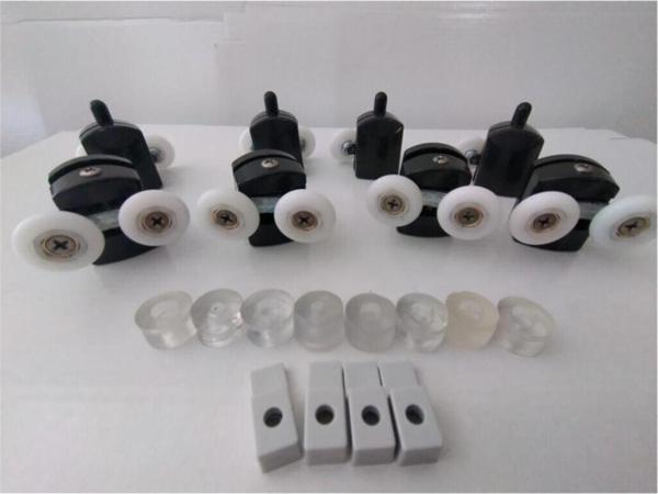 Akay Duşakabin Tekeri Siyah Çift Tekerli 8 Li Set Em-02 - Image 1