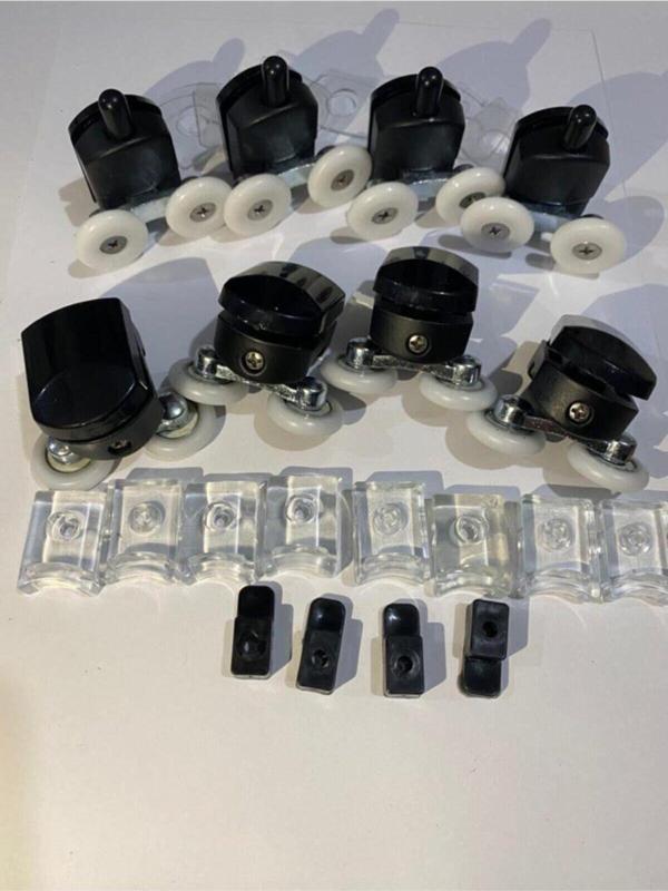 Peramıcs Kitchen Technology & Hardware Duşakabin Tekeri Siyah Renkli 8'Li Takım - Image 1