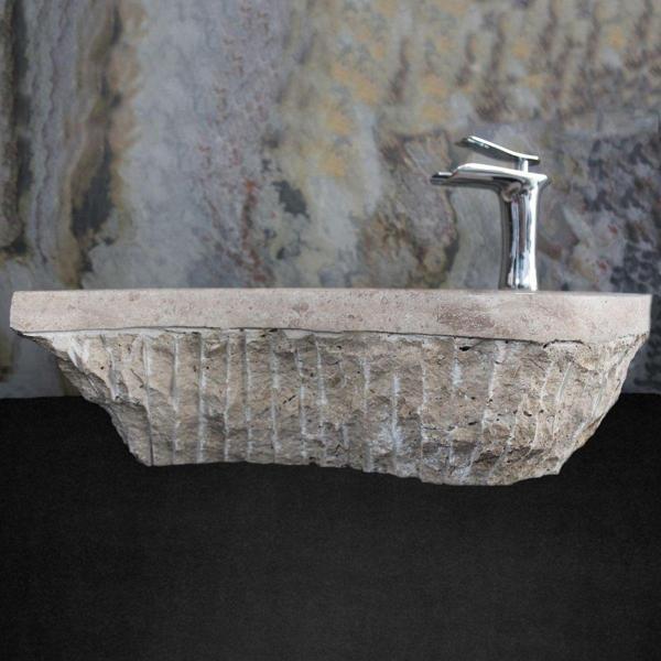 Sipahi Marble Noche Traverten Dışı Patlatma Model Lavabo - Image 1