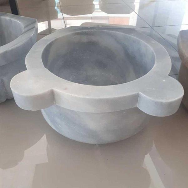 Sipahi Marble Afyon Bulutlu Mermer Düz Kurna - Image 1