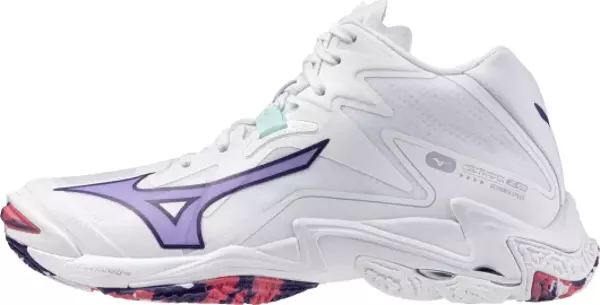 Wave Lightning Z8 MID Kadın Voleybol Ayakkabısı Beyaz / Mavi - Image 1